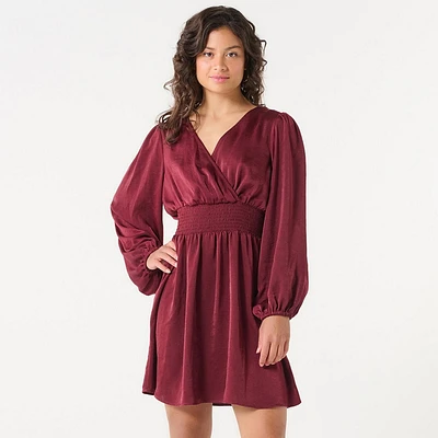 DV Robe croisée en satin