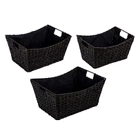 Truu Design, Braided Grass Storage Baskets, Set of 3