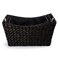 Truu Design, Braided Grass Storage Baskets, Set of 3