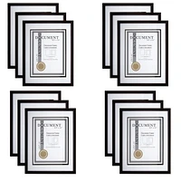 Truu Design 12-Piece Modern Gallery Certificate Document Frame Set