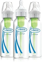 Dr. Brown's Natural Flow Specialty Feeding System with Anti-Colic Baby Bottle and Infant Paced Feeding Valve Starter Kit