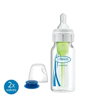 Dr. Brown's Natural Flow Specialty Feeding System with Anti-Colic Baby Bottle and Infant Paced Feeding Valve Starter Kit