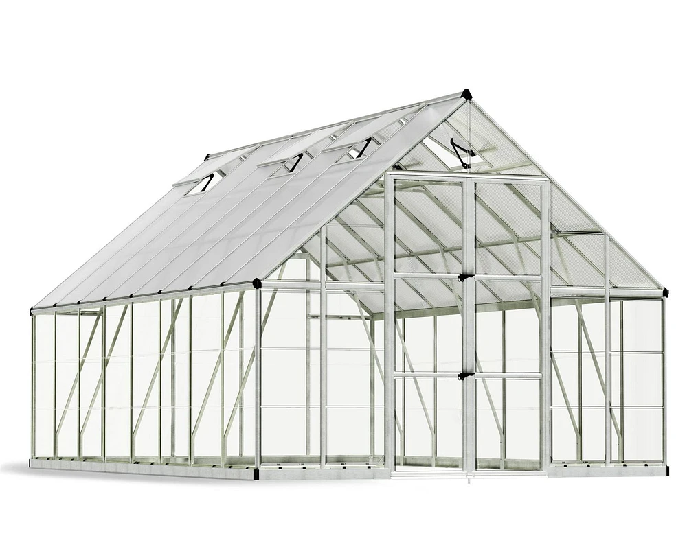 CANOPIA by PALRAM Balance 10 ft. x 16 ft. Greenhouse Kit - Silver<br>