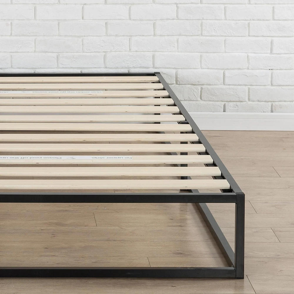 Zinus Joseph 14 Inch Black Metal Platform Bed Frame