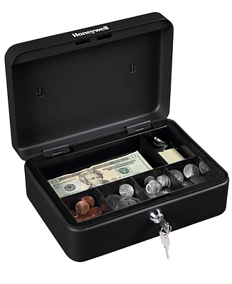 Honeywell Standard Steel Cash Box, Includes 2 Keys