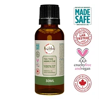 Buhbli Brands - 100% Pure Tea Tree Essential Oil, 30ml, All Natural & Pure - Bottled in Canada