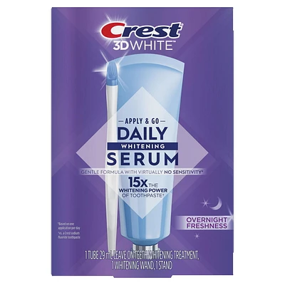 Crest Whitening Emulsions + Overnight Freshness, Leave-on Teeth Whitening Treatment