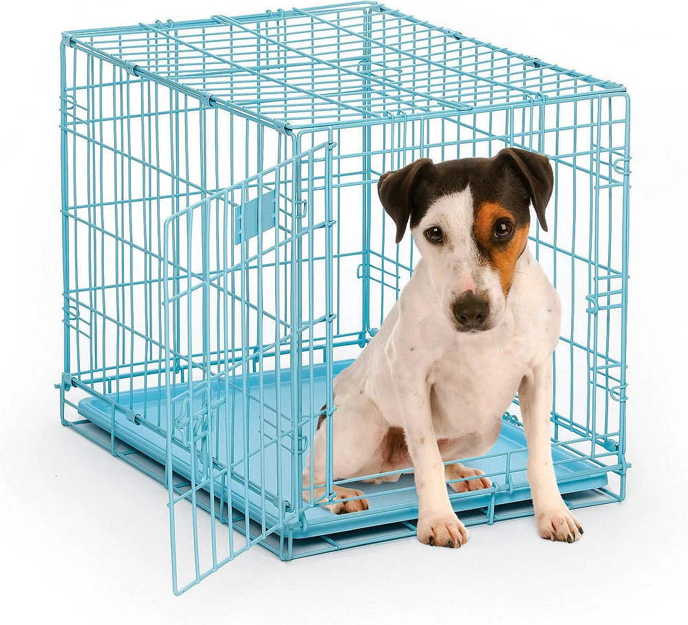 Midwest Homes For Pets iCrate Single Door Light Blue Dog Crate