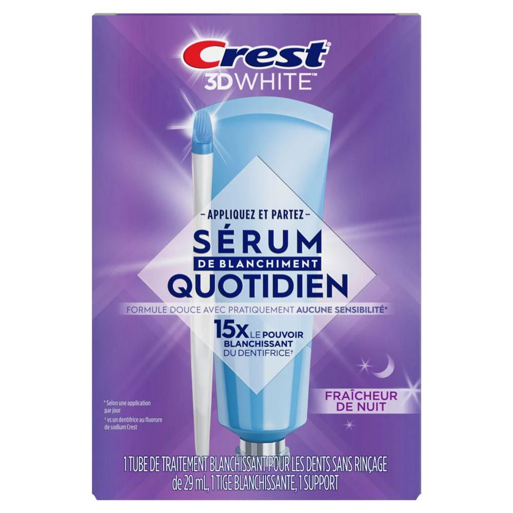 Crest Whitening Emulsions + Overnight Freshness, Leave-on Teeth Whitening Treatment