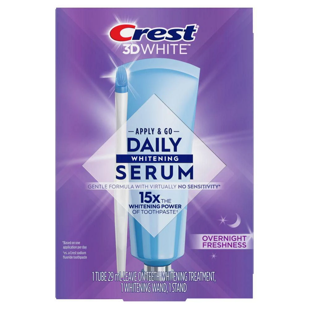 Crest Whitening Emulsions + Overnight Freshness, Leave-on Teeth Whitening Treatment