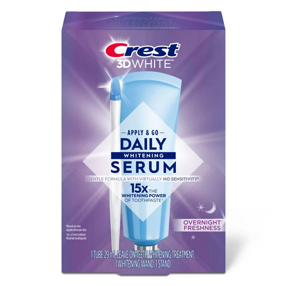 Crest Whitening Emulsions + Overnight Freshness, Leave-on Teeth Whitening Treatment