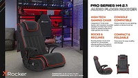 X Rocker Pro Series H4 2.1 Dual Wireless and Bluetooth Floor Rocking Gaming Chair