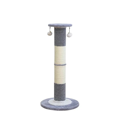 Home4Cat Sisal Scratching Post with Toys