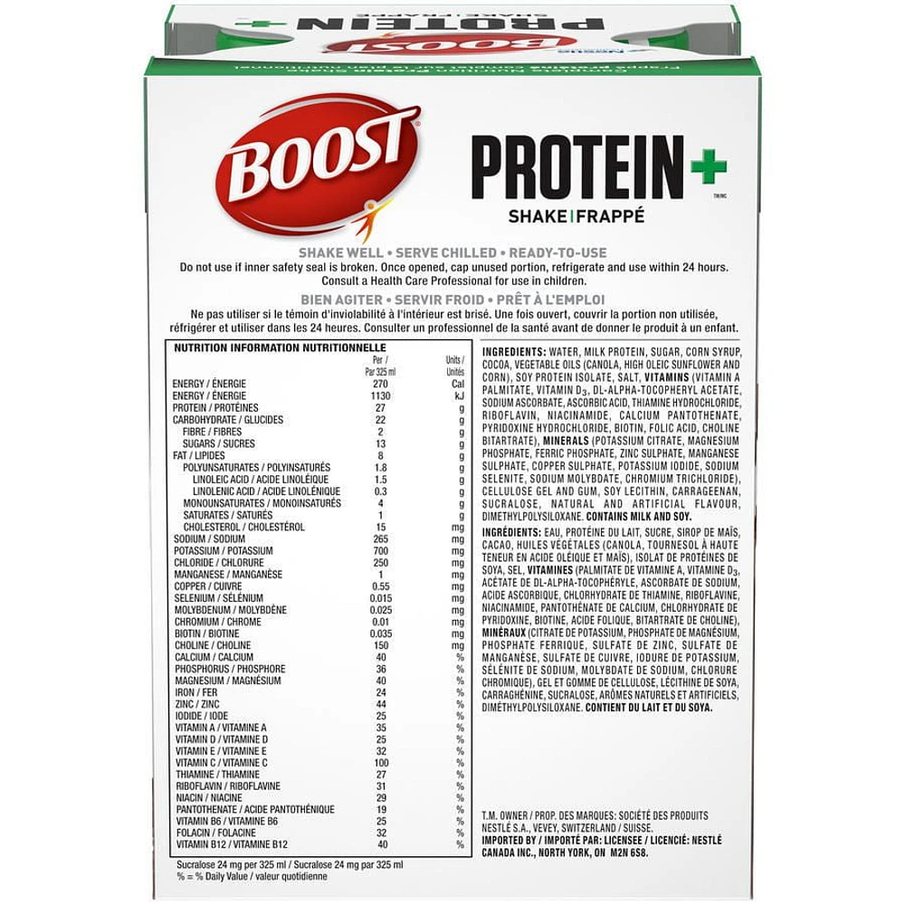 Protein+ Shake Meal Replacement, 4 x 325 ML