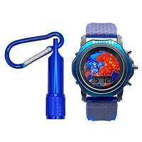 Avengers Digital Flashing Watch with Flashlight Set