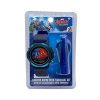 Avengers Digital Flashing Watch with Flashlight Set