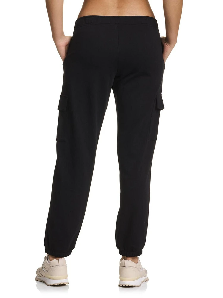 Reebok Women’s ‘Feels Good’ Cargo Jogger Utility Sweatpants