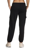 Reebok Women’s ‘Feels Good’ Cargo Jogger Utility Sweatpants