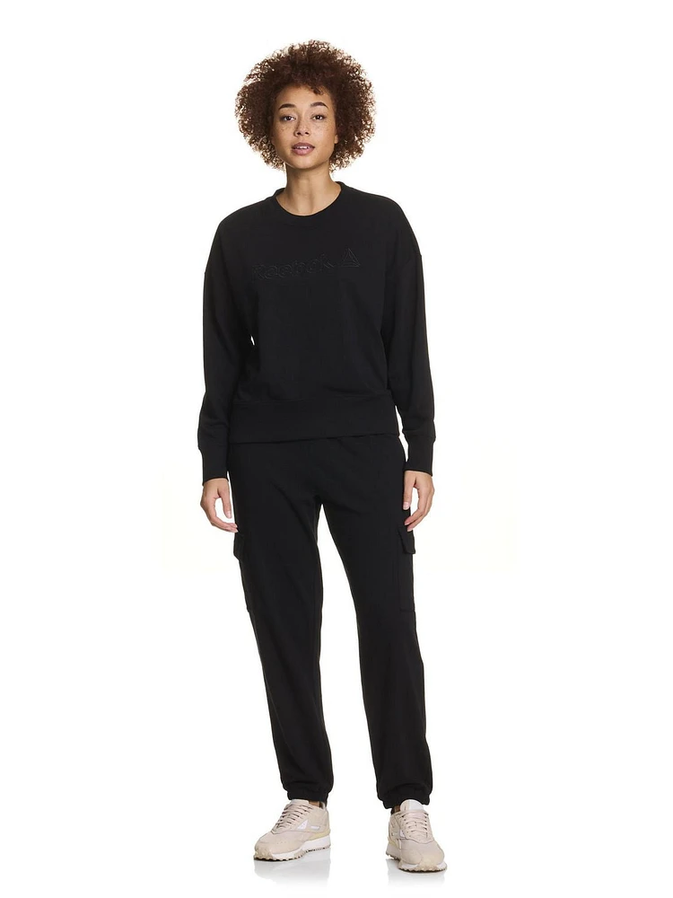 Reebok Women’s ‘Feels Good’ Cargo Jogger Utility Sweatpants