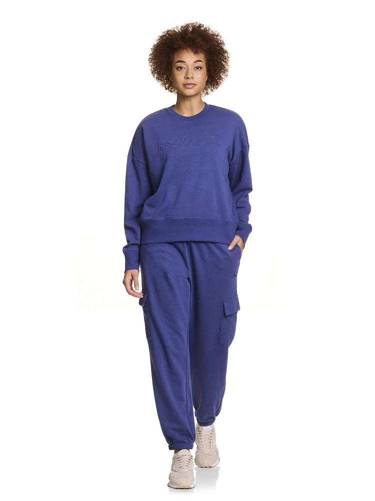Reebok Women’s ‘Feels Good’ Cargo Jogger Utility Sweatpants