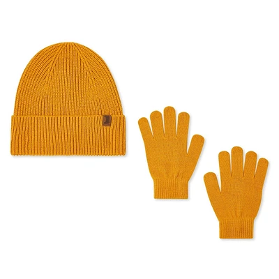 George Boys' Turn Cuff Toque and Gloves 2-Piece Set