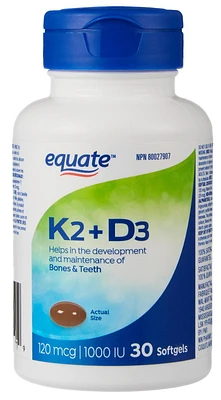 Equate K2+D3 Softgels