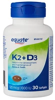 Equate K2+D3 Softgels