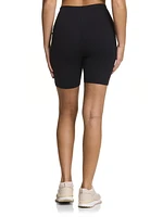 Reebok Women’s ‘Reflex’ High-Rise 7” Inseam Biker Shorts with Pockets