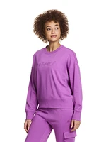Reebok Women's Feels Good Meet & Greet Crew French Terry Sweatshirt