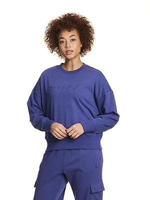 Reebok Feels Good Meet & Greet Crew French Terry Sweat-shirt pour femme