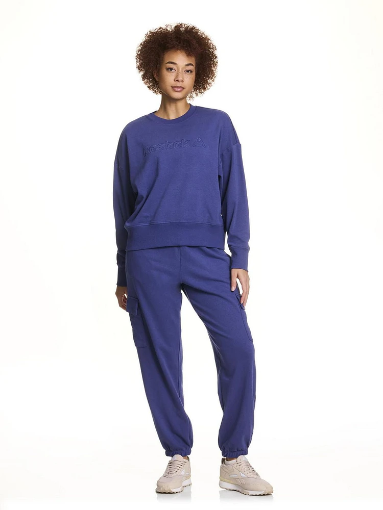 Reebok Feels Good Meet & Greet Crew French Terry Sweat-shirt pour femme