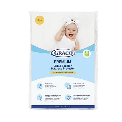 Protège-matelas imperméable pour berceau et tout-petit Graco Premium
