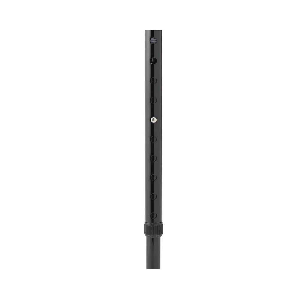 Medline Aluminum Offset Cane with Gel Grip, Black