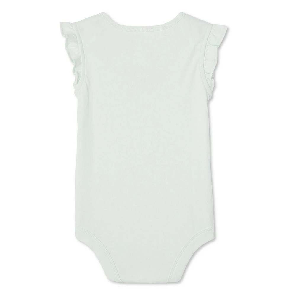 George Baby Girls' Flutter Sleeve Bodysuit