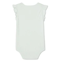 George Baby Girls' Flutter Sleeve Bodysuit