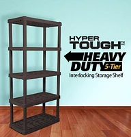 HYPER TOUGH Heavy Duty 5-Tier Interlocking Shelf