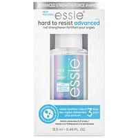 soin fortifiant avancé pour les ongles essie hard to resist advanced, formule végétalienne exempte de 8 ingrédients nocifs avec technologie enrichie de MSM, transparent, 13,5 ml Cette formule teintée transparente renforce les ongles mous et abîmés tout en rendant les ongles visiblement plus sains après 3 jours