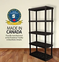 HYPER TOUGH Heavy Duty 5-Tier Interlocking Shelf