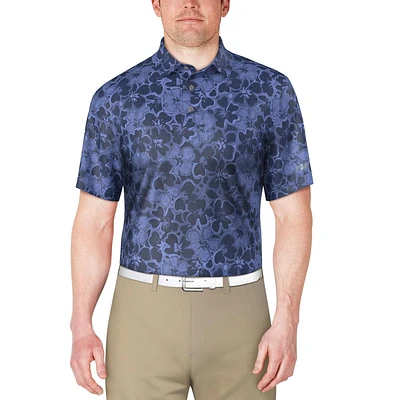 Polo texturé imprimé tropical PGA Tour pour hommes Polo PGAT pour homme