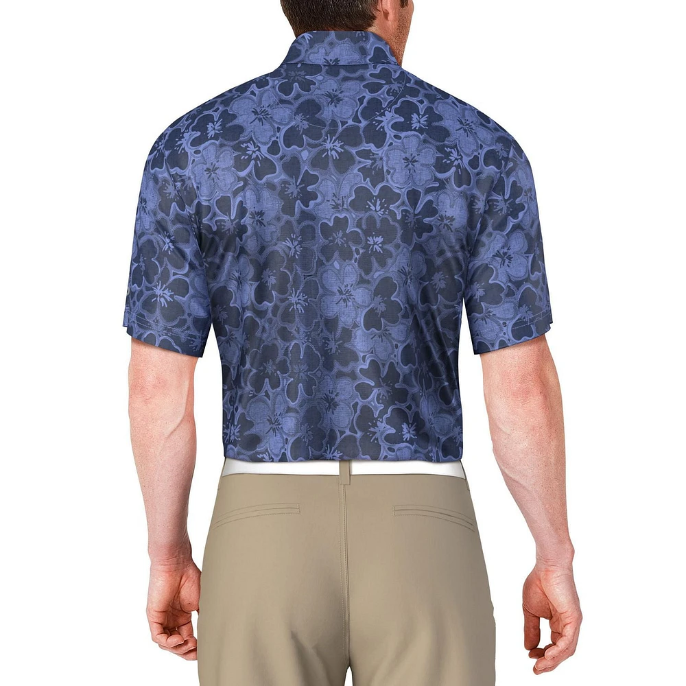 Polo texturé imprimé tropical PGA Tour pour hommes Polo PGAT pour homme