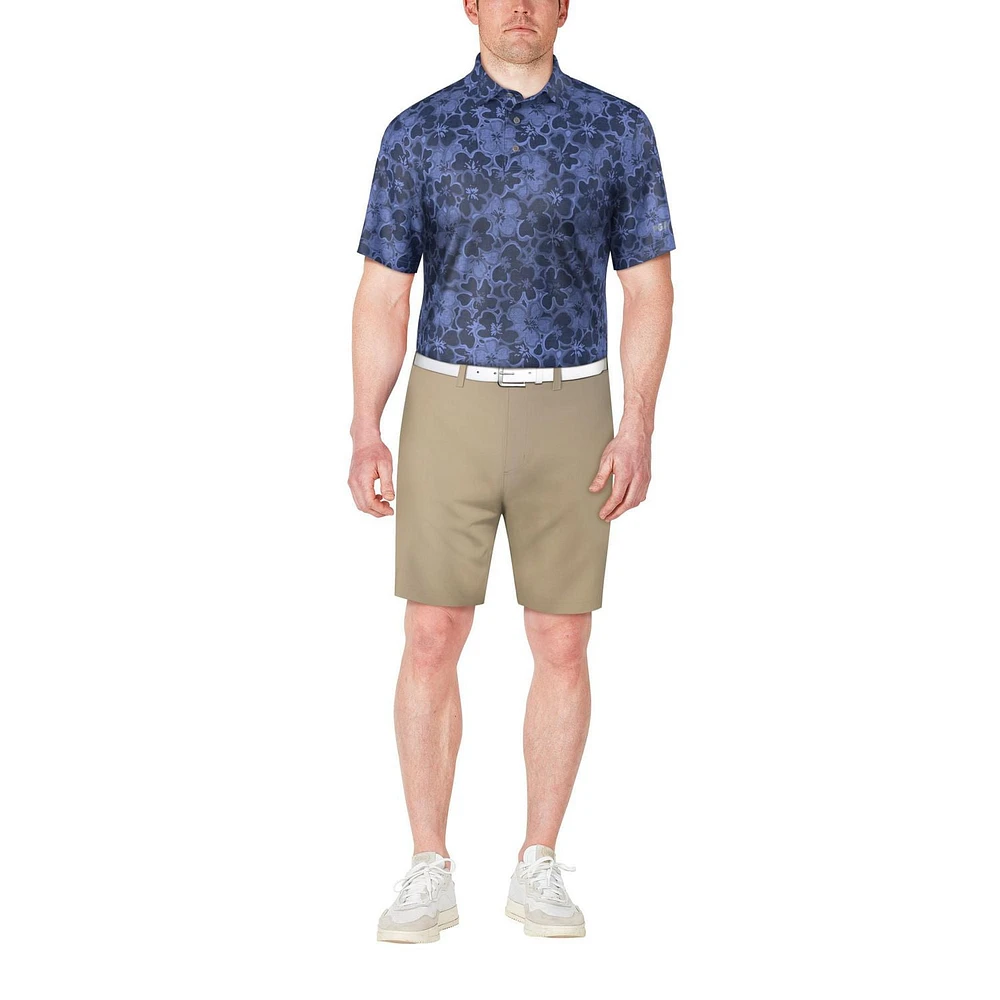 Polo texturé imprimé tropical PGA Tour pour hommes Polo PGAT pour homme