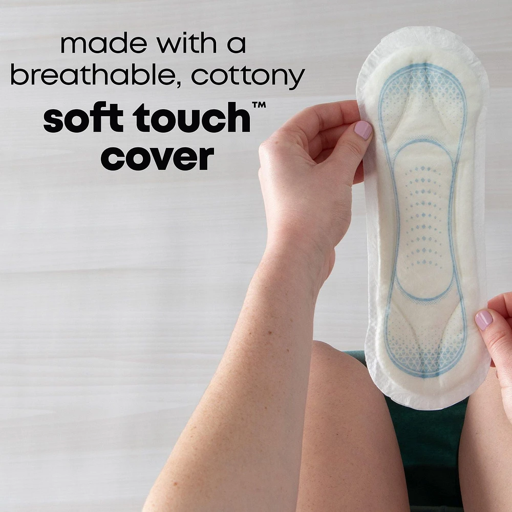 Serviettes ultraminces U by Kotex Clean & Secure, absorption régulière, Sans parfum 44 Unités