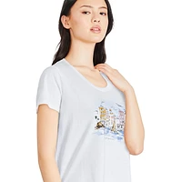 T-shirt de nuit à encolure dégagée George pour femmes