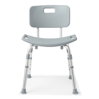 Medline Aluminum Shower Chair with Back