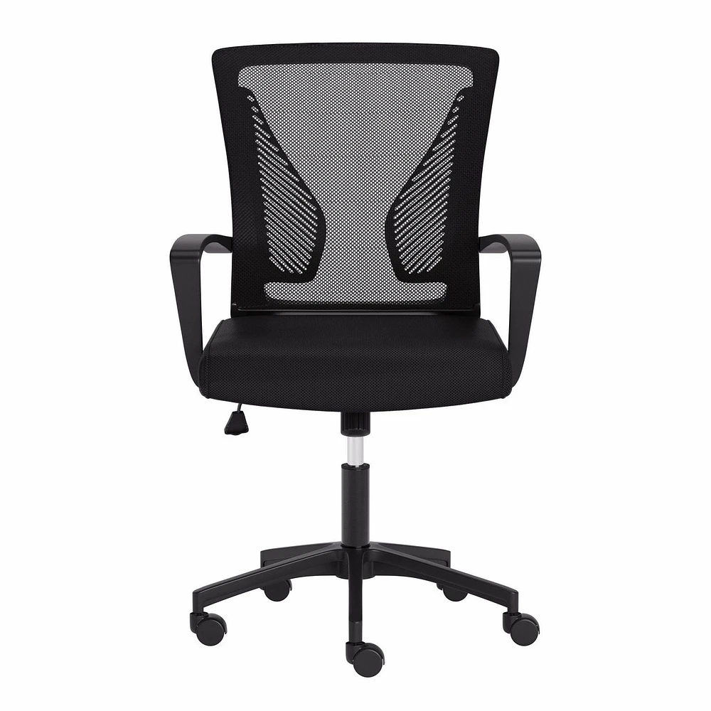 CorLiving Cooper Ergonomic Mesh Back Adjustable Height Office Chair with Wheels - Comfortable Office Desk Chair/Computer Chair