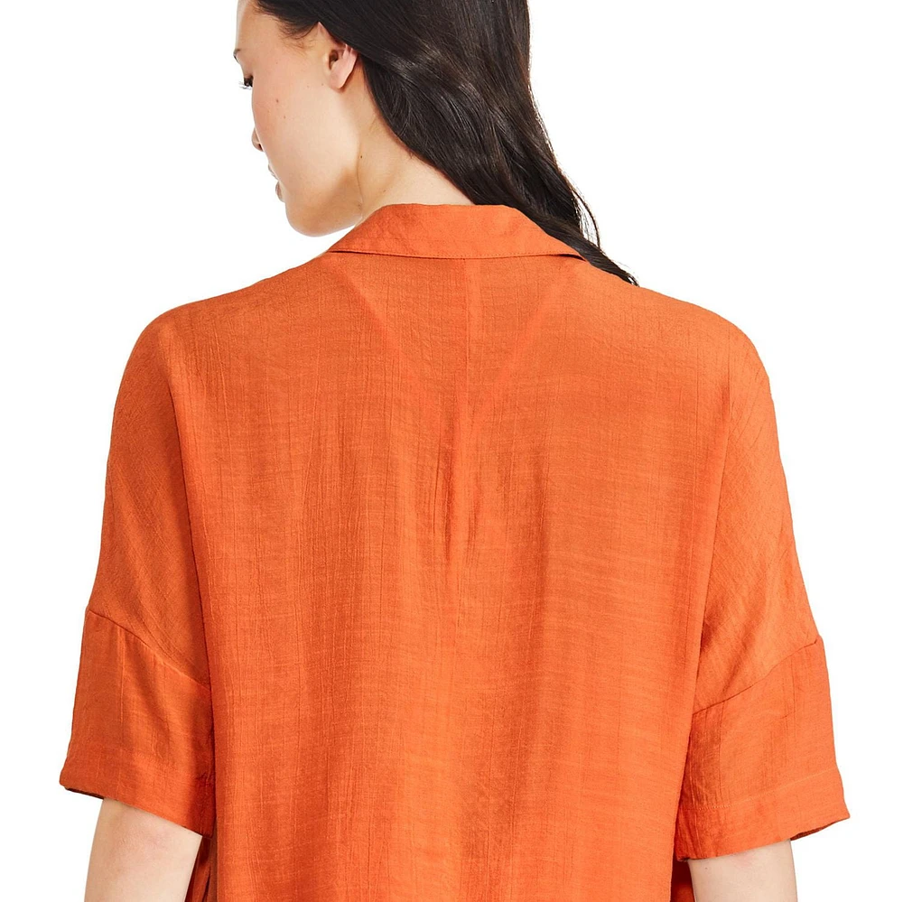 George Women's Long Button-Up Shirt, Sizes XS-XXL