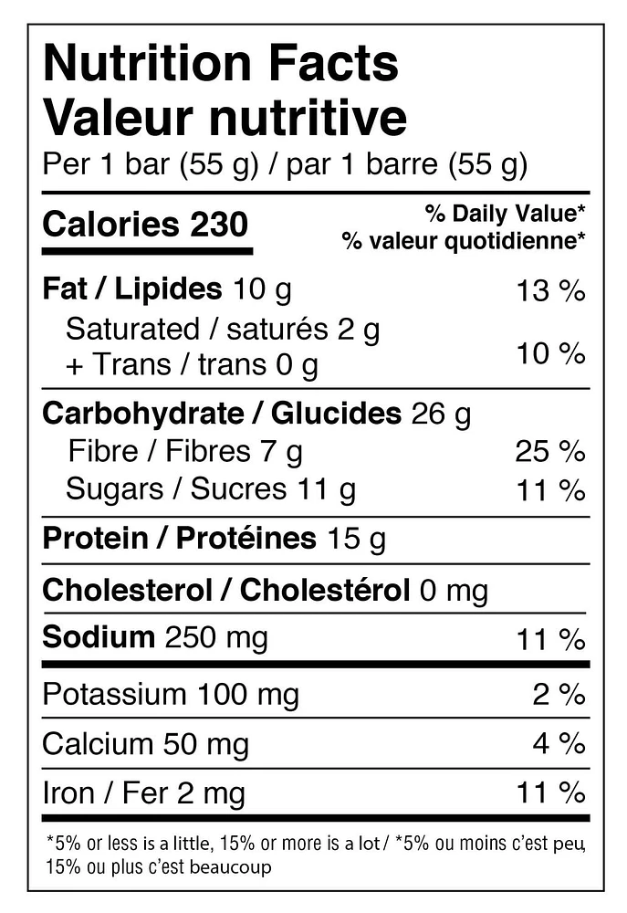 Genuine Health Fermented Greek Yogurt Proteins+, 15g Protein Bars, 7g of Fibre, Gluten Free, Non GMO, Peanut Butter Chocolate