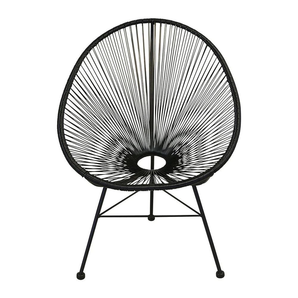 Plata Import - Acapulco Wire Chair in Black