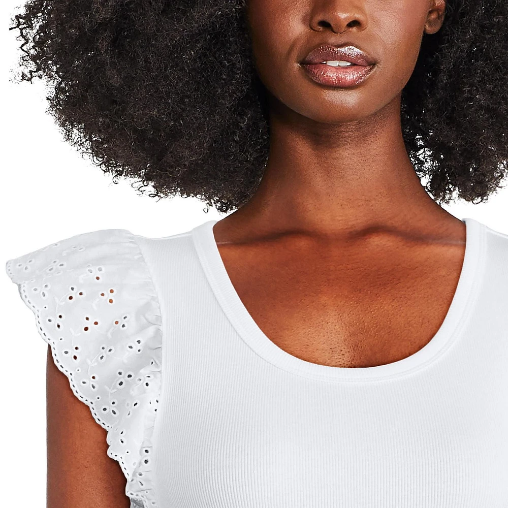 T-shirt à manches évasées George pour femmes Tailles TP–TTG