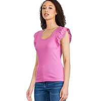 T-shirt à manches évasées George pour femmes Tailles TP–TTG